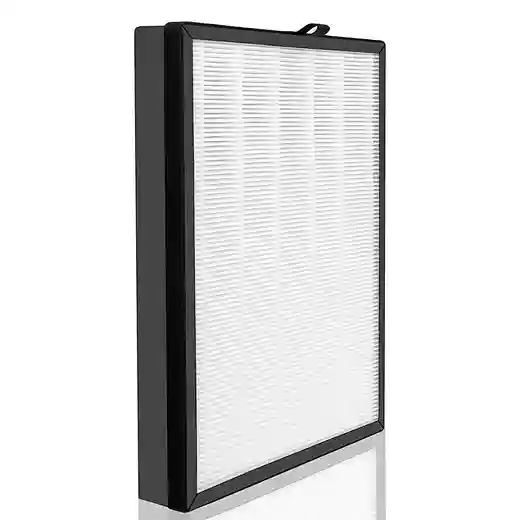 Framed pleated air filter profile